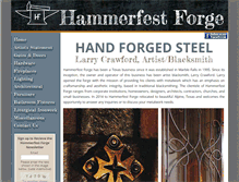 Tablet Screenshot of hammerfestforge.com